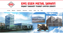 Desktop Screenshot of esenmetal.com