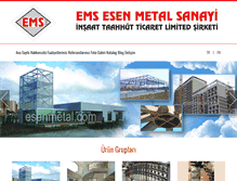 Tablet Screenshot of esenmetal.com